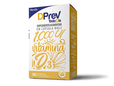 Vitamina D Colecalciferol DPrev Todo Dia 1000Ui C/90 Caps | Sua Saúde ...